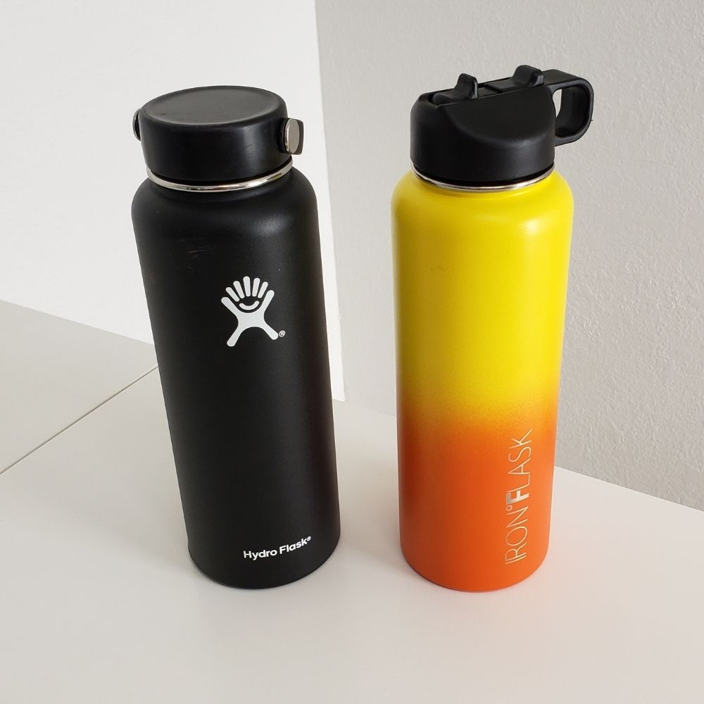 HEYSKAY Water Bottle Holder with Strap, Handle Strap Sling with Adjustable Shoulder Strap & Carabiner 12oz-40oz for Hydro Flask Water Bottle Sports