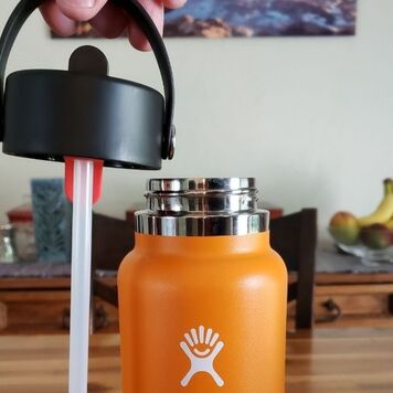 Tiny rubber stopper thing on kids HydroFlask straw top. Not sure