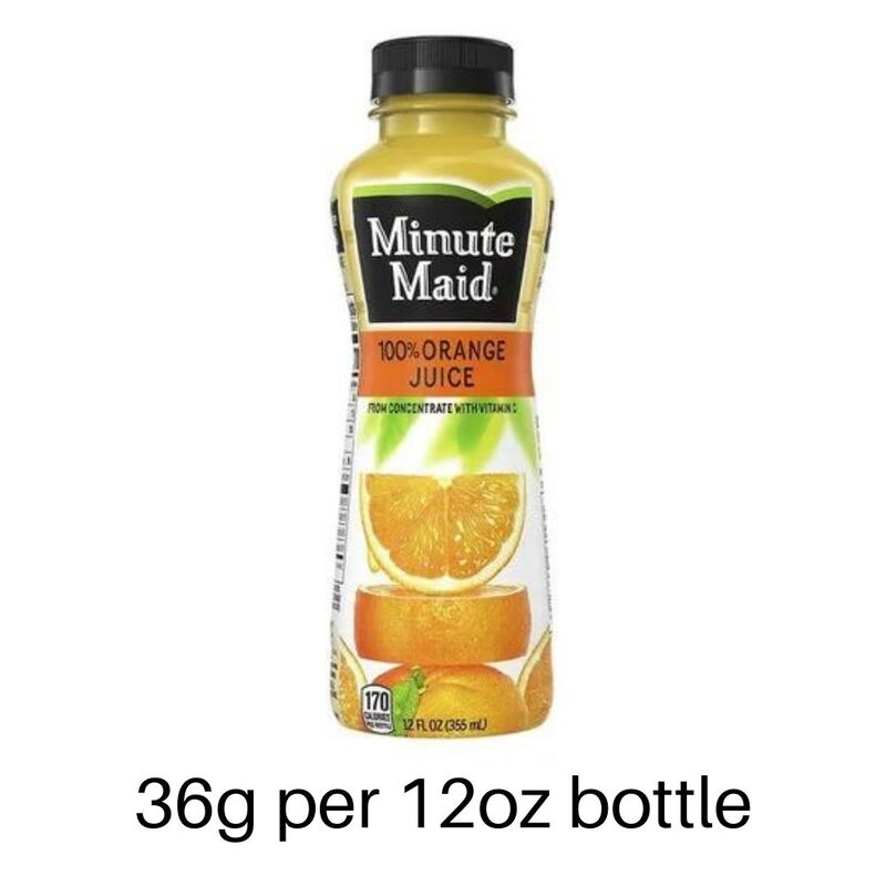 12oz Minute Maid Orange Juice Bottle