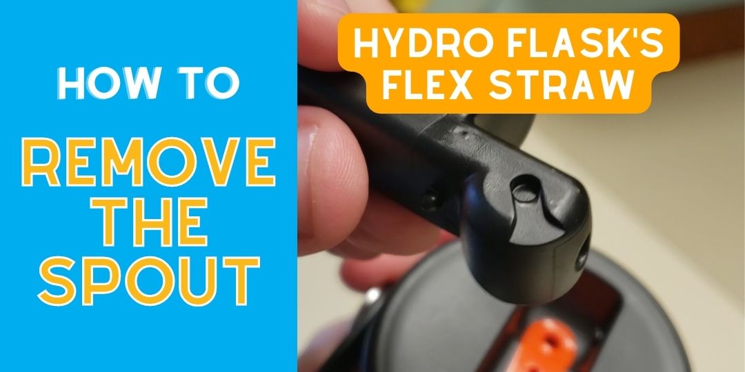 How to remove the spout from Hydro Flask's Flex Straw Lid for cleaning