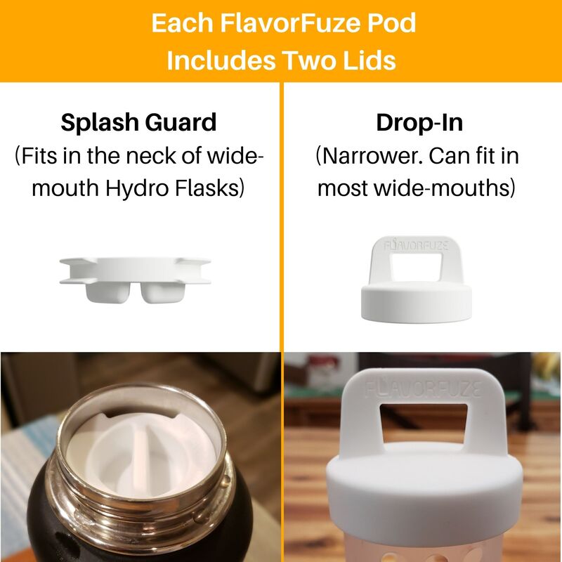 Each FlavorFuze Pod now includes two lid styles.