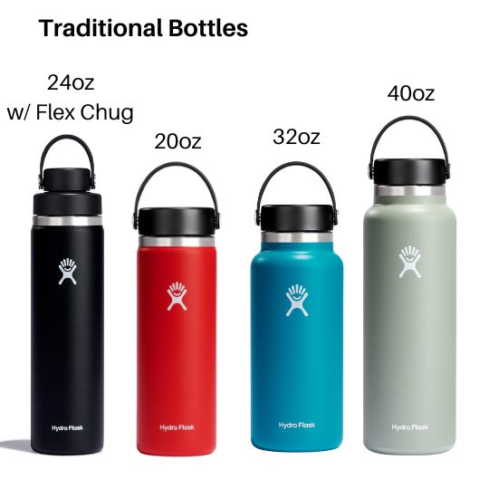 Hydro Flask's Traditional Bottle Options