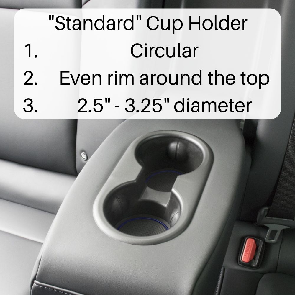 Standard cup holder design