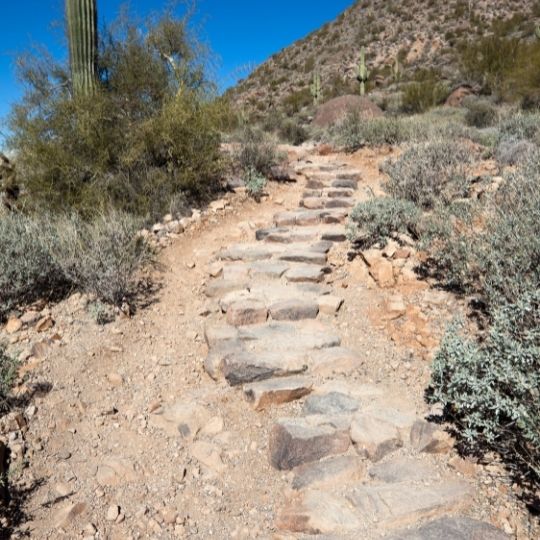 Desert Hike, Uphill, No Shade = More Water Needed