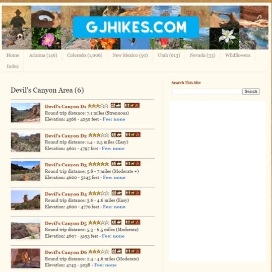 GJ Hikes Trail Reviews